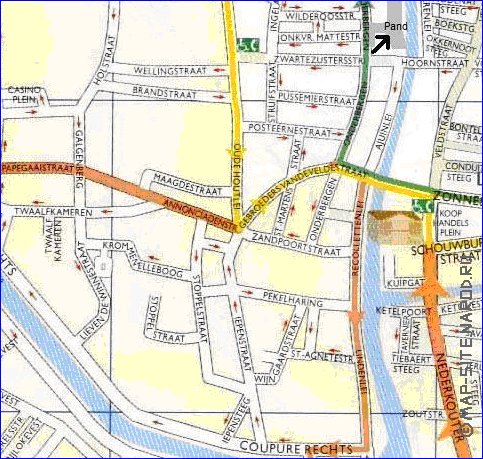 carte de Gand en neerlandais