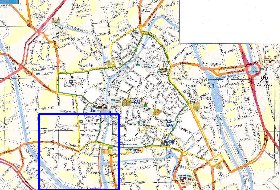 mapa de Gante em neerlandes