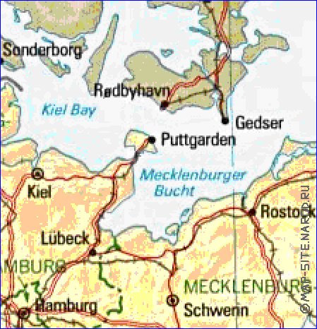 Administratives carte de Allemagne