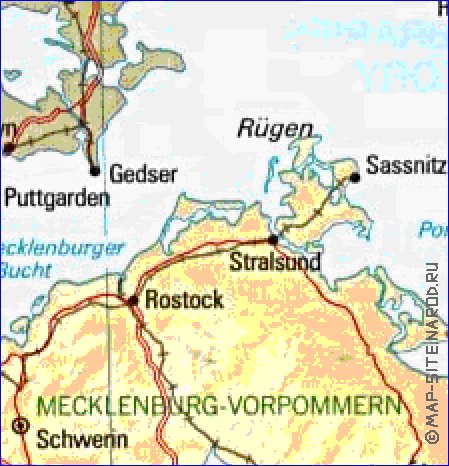 Administratives carte de Allemagne