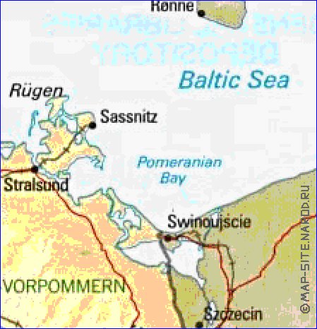 Administrativa mapa de Alemanha