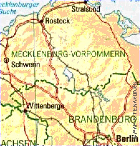 Administratives carte de Allemagne