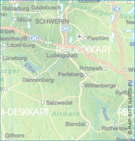 mapa de de estradas Alemanha em alemao