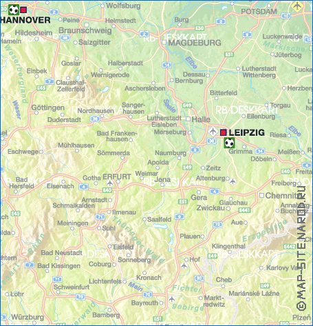 carte de des routes Allemagne en allemand