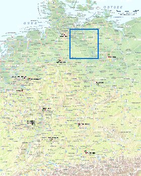 mapa de de estradas Alemanha em alemao