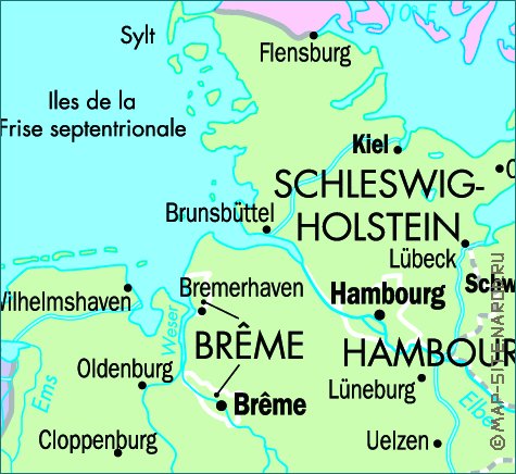 carte de Allemagne