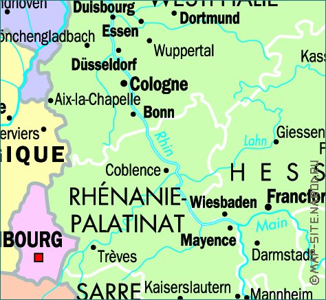 carte de Allemagne