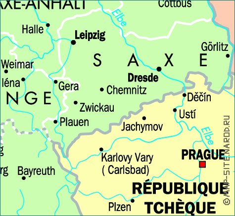 carte de Allemagne