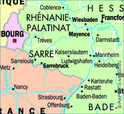 carte de Allemagne