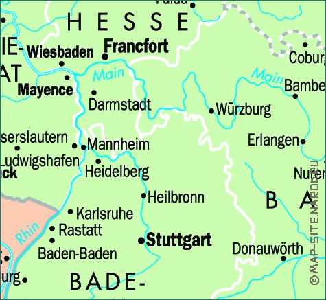 carte de Allemagne