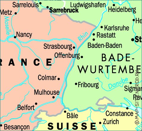 carte de Allemagne