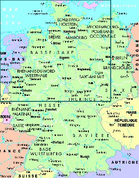 carte de Allemagne