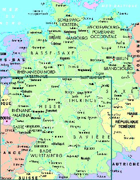 carte de Allemagne