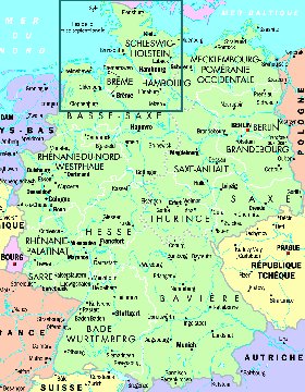 carte de Allemagne