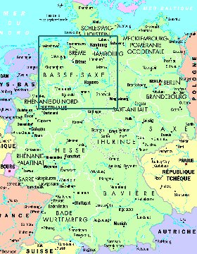 carte de Allemagne