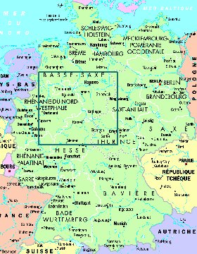 carte de Allemagne