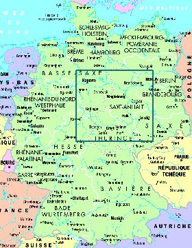 carte de Allemagne