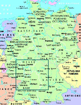 carte de Allemagne