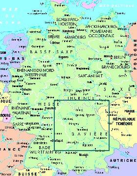 carte de Allemagne