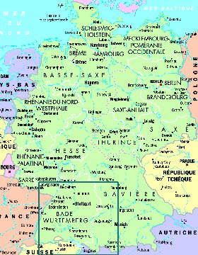 carte de Allemagne