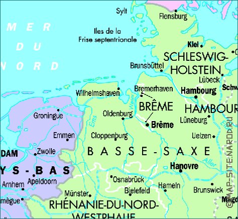 carte de Allemagne