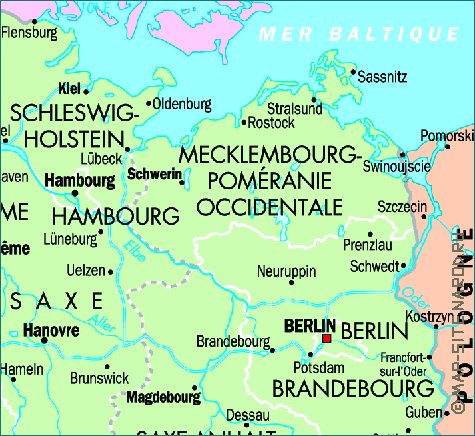 carte de Allemagne