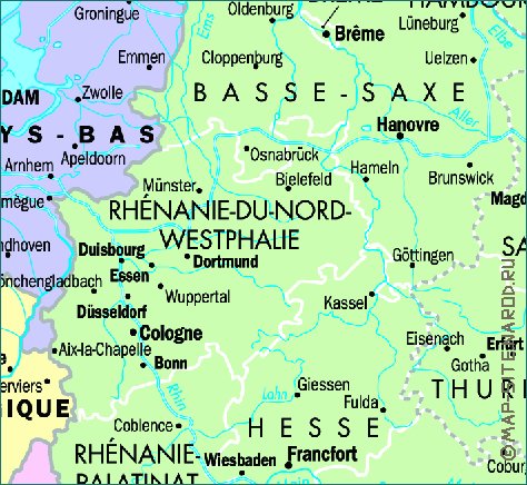 carte de Allemagne