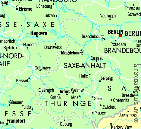 carte de Allemagne