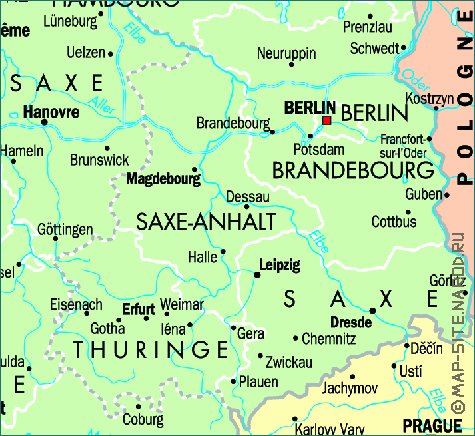 carte de Allemagne