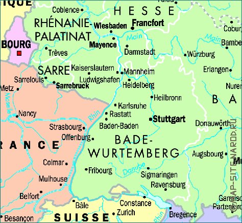 carte de Allemagne