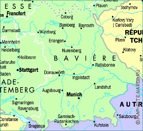 carte de Allemagne