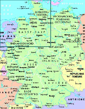 carte de Allemagne