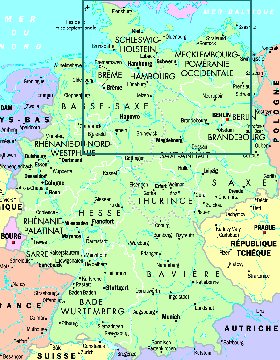 carte de Allemagne