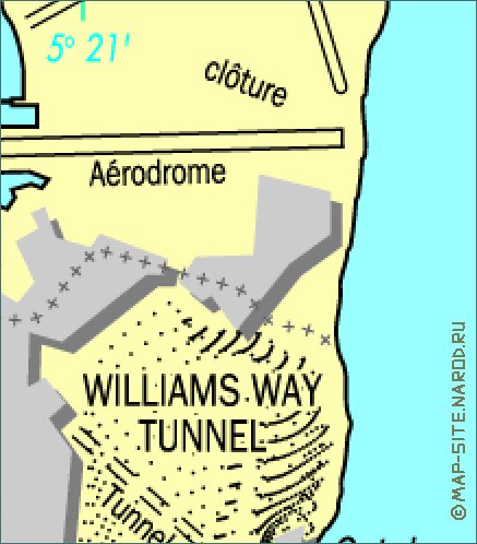 mapa de Gibraltar em frances