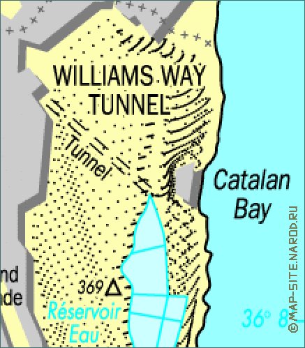 mapa de Gibraltar em frances