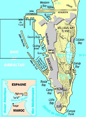 carte de Gibraltar