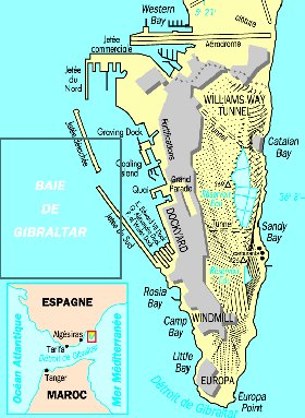 carte de Gibraltar