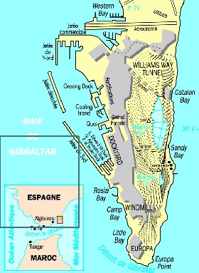 carte de Gibraltar