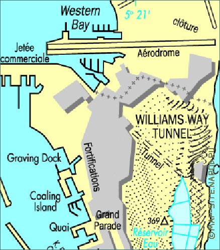 mapa de Gibraltar em frances