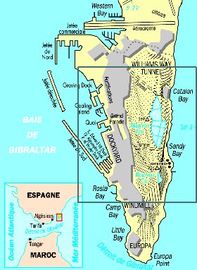 carte de Gibraltar