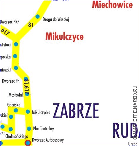 carte de Gliwice