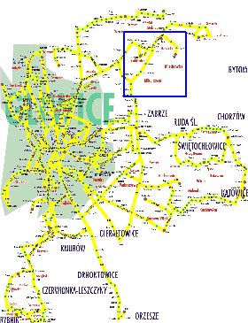 mapa de Gliwice