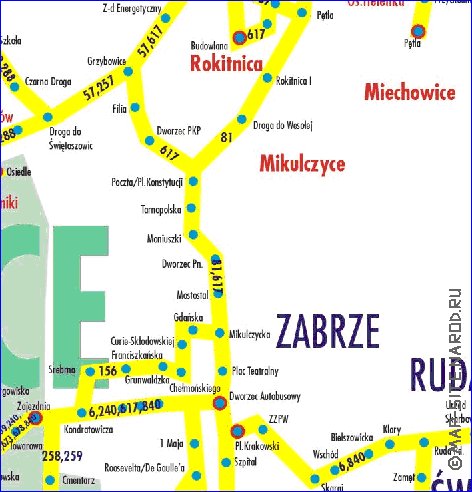 carte de Gliwice