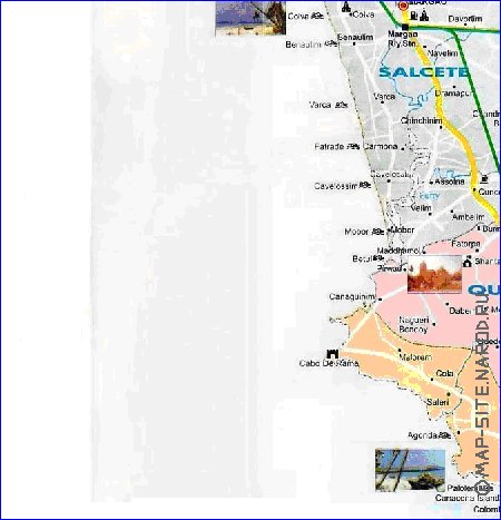 Administratives carte de Goa en anglais