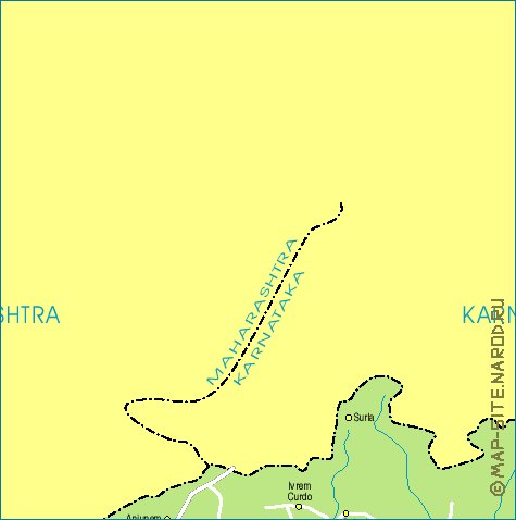 Administratives carte de Goa