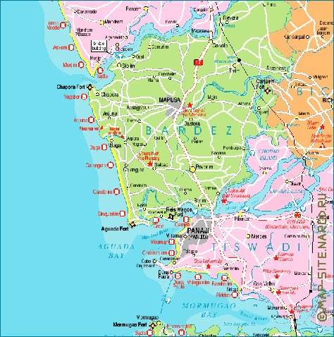 Administratives carte de Goa