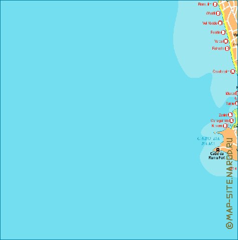 Administrativa mapa de Goa