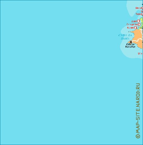 Administrativa mapa de Goa