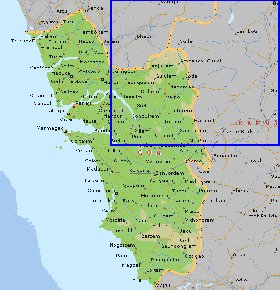 carte de Goa en anglais