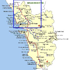 Touristique carte de Goa